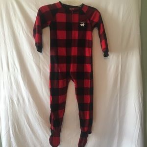 The Children Place plaid one piece Pj's  unisex     5T